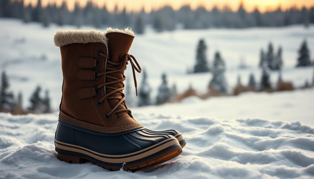 A cozy winter scene showcasing a pair of Sorel boots against a snowy backdrop. The boots are prominently displayed in the foreground, their rugged leather and sturdy construction visible in intricate detail. The mid-ground features a serene landscape blanketed in a fresh layer of snow, with pine trees lining the horizon. Soft, warm lighting illuminates the scene, evoking a sense of comfort and quality. The overall atmosphere is one of durability, reliability, and appreciation for the great outdoors - reflecting the reputation and perception of the Sorel brand. A cozy winter scene showcasing a pair of Sorel boots against a snowy backdrop. The boots are prominently displayed in the foreground, their rugged leather and sturdy construction visible in intricate detail. The mid-ground features a serene landscape blanketed in a fresh layer of snow, with pine trees lining the horizon. Soft, warm lighting illuminates the scene, evoking a sense of comfort and quality. The overall atmosphere is one of durability, reliability, and appreciation for the great outdoors - reflecting the reputation and perception of the Sorel brand.