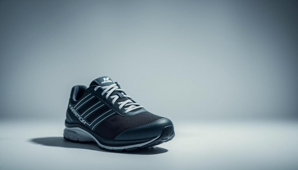 A well-lit, high-quality product shot of Karrimor branded sports footwear. The shoes are placed on a clean, minimalist background, allowing the design and craftsmanship to take center stage. The lighting is soft and evenly distributed, creating a sense of depth and dimension. The shoes are angled slightly to showcase their silhouette, and the camera is positioned at eye level to provide a clear, unobstructed view. The overall mood is one of sophistication and attention to detail, reflecting the Karrimor brand's reputation for quality and performance. A well-lit, high-quality product shot of Karrimor branded sports footwear. The shoes are placed on a clean, minimalist background, allowing the design and craftsmanship to take center stage. The lighting is soft and evenly distributed, creating a sense of depth and dimension. The shoes are angled slightly to showcase their silhouette, and the camera is positioned at eye level to provide a clear, unobstructed view. The overall mood is one of sophistication and attention to detail, reflecting the Karrimor brand's reputation for quality and performance.