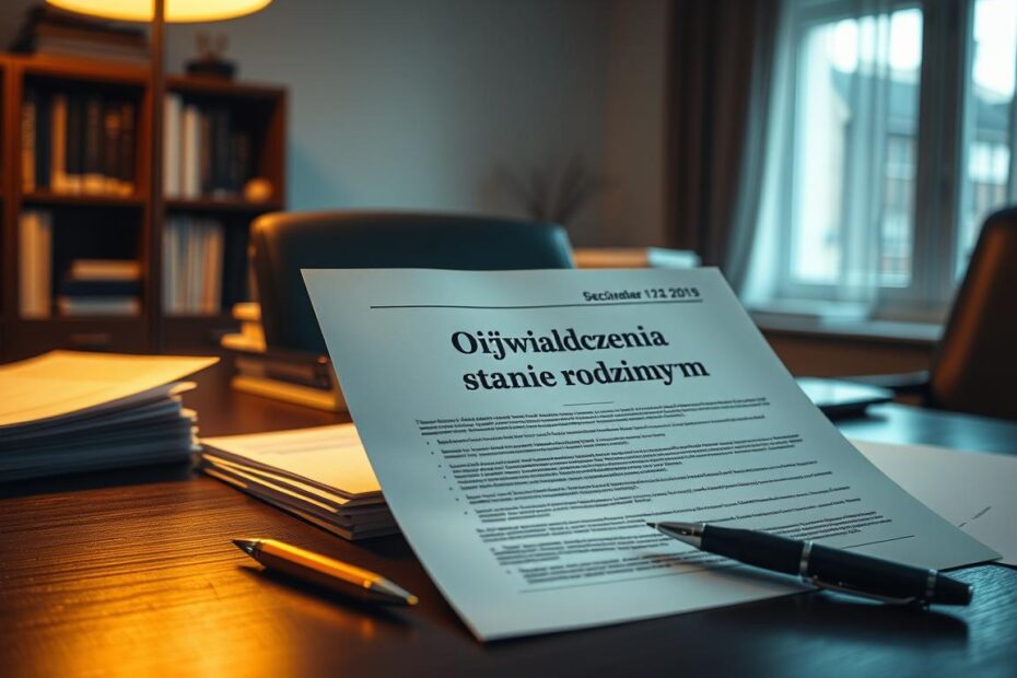 Oświadczenia o stanie rodzinnym, majątku, dochodach i źródłach utrzymania