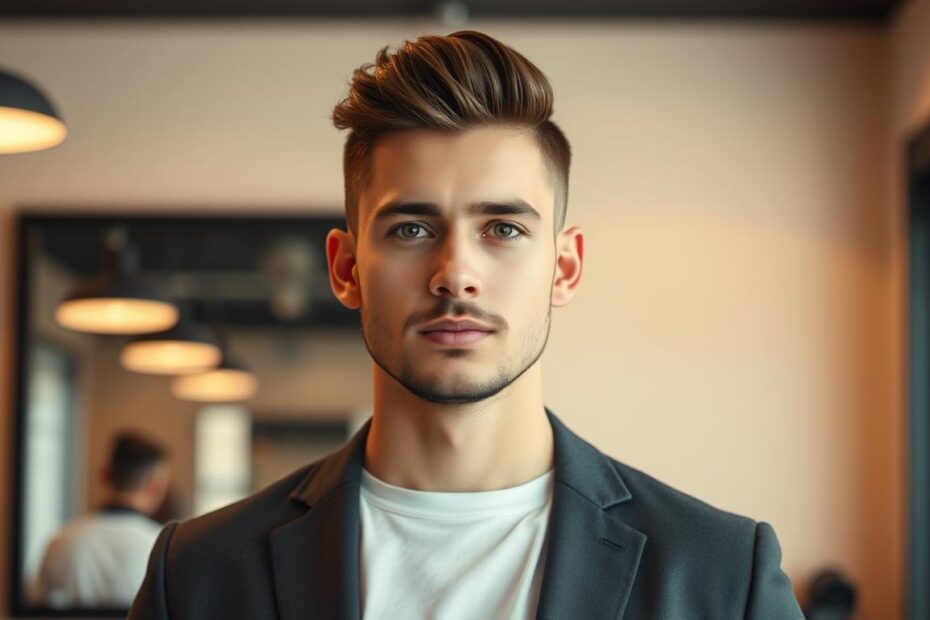 Jaka fryzura do owalnej twarzy męska