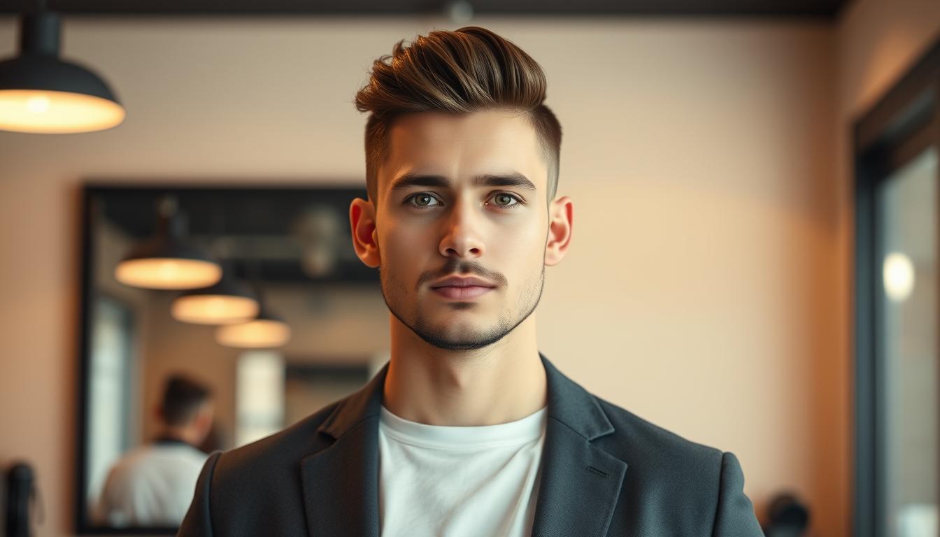Jaka fryzura do owalnej twarzy męska