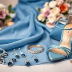 Jakie dodatki do niebieskiej sukienki na wesele