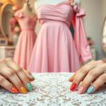 Jakie paznokcie do różowej sukienki